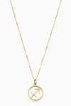 Oradina 14k Gold Zodiac Pendant Necklace In Sagittarius