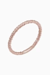 Oradina 14k Rose Gold Stackable Dawn Ring In Rose Gold