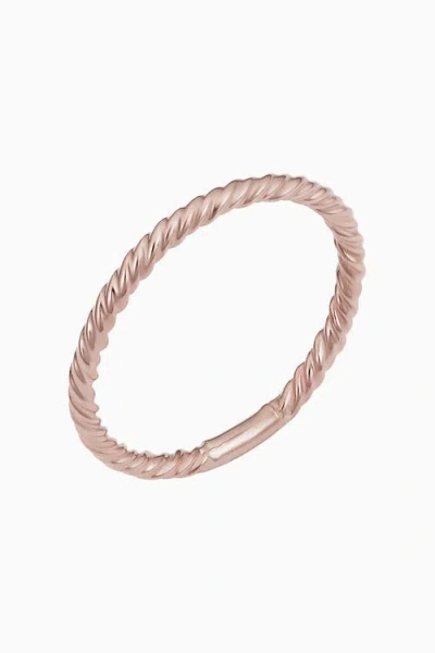 Oradina 14k Rose Gold Stackable Dawn Ring