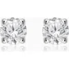 ORADINA ORADINA 14K WHITE GOLD SHINE BRIGHT DIAMOND MINI STUDS