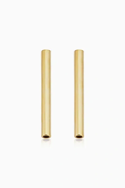 Oradina Women's 14k Yellow Solid Gold Arezzo Studs In Yellow Gold