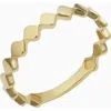 Oradina Women's 14k Yellow Solid Gold Art Deco Ring In Yellow Gold