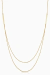 Oradina 14k Yellow Gold Brooklyn Bar Layered Necklace In Yellow Gold
