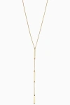 Oradina Women's 14k Yellow Solid Gold Brooklyn Bar Station Drop Necklace In Yellow Gold