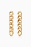 Oradina Women's 14k Yellow Solid Gold Carmine Curb Drop Earrings In Yellow Gold