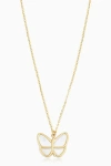 Oradina 14k Yellow Gold Flutter By Necklace In Yellow Gold