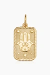 Oradina 14k Yellow Gold Hamsa Pendant Charm In Yellow Gold