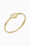Oradina 14k Yellow Gold Heart Of Gold Ring In Yellow Gold