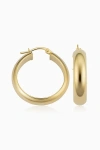 Oradina Women's 14k Yellow Gold High Society Oval Hoops In Yellow Gold