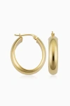 Oradina Women's 14k Yellow Gold High Society Oval Hoops In Yellow Gold