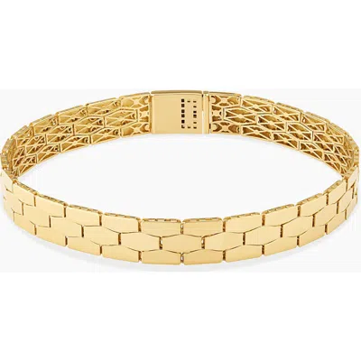 Oradina 14k Yellow Gold Honey Bracelet