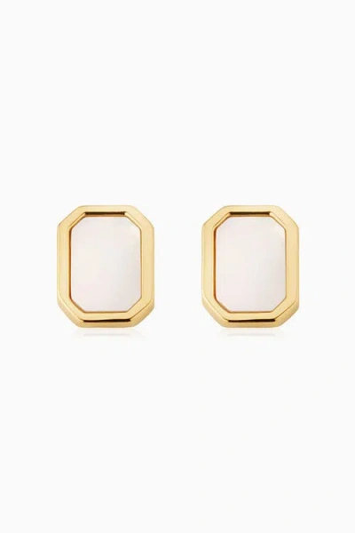 Oradina 14k Yellow Gold Horizons Studs