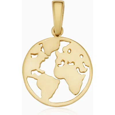 Oradina Women's 14k Yellow Gold Joy To The World Pendant Charm