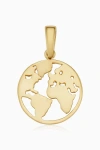 Oradina Women's 14k Yellow Gold Joy To The World Pendant Necklace In Yellow Gold