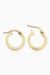 Oradina 14k Yellow Gold Little Darlings Mini Hoops In Gold