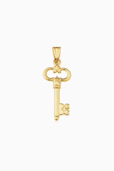 Oradina 14k Yellow Gold Maison Pendant Charm