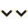 Oradina Women's 14k Yellow Solid Gold Mondrian Studs In Yellow Gold