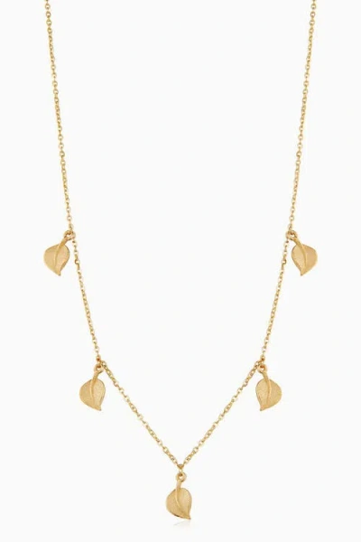 Oradina 14k Yellow Gold New Beginnings Station Choker