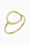 Oradina 14k Yellow Solid Gold Opera Ring In Yellow Gold