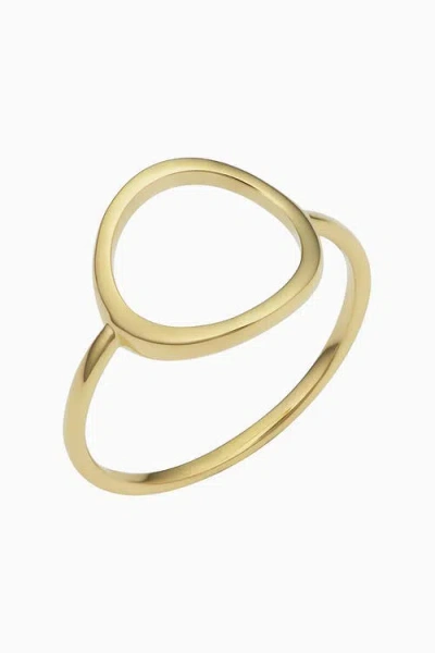 Oradina 14k Yellow Solid Gold Opera Ring In Yellow Gold