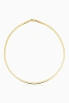 Oradina Women's 14k Yellow Solid Gold Park Avenue Bold Herringbone Choker In Yellow Gold