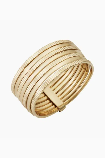 Oradina Women's 14k Yellow Gold Power Stack Ii Ring