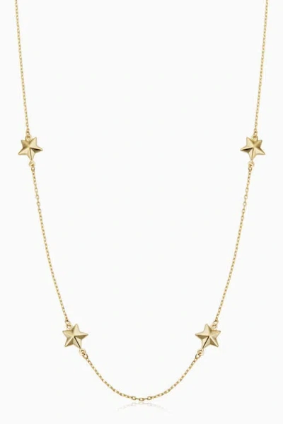 Oradina Women's 14k Yellow Gold Street Star Necklace