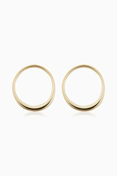 Oradina Women's 14k Yellow Solid Gold The Archie Studs In Yellow Gold