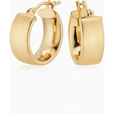 Oradina 14k Yellow Gold The One Hoops