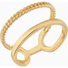 Oradina 14k Yellow Gold Twin Set Ring In Yellow Gold