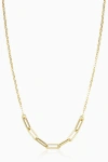 Oradina 14k Yellow Gold Venice Center Cut Necklace In Yellow Gold