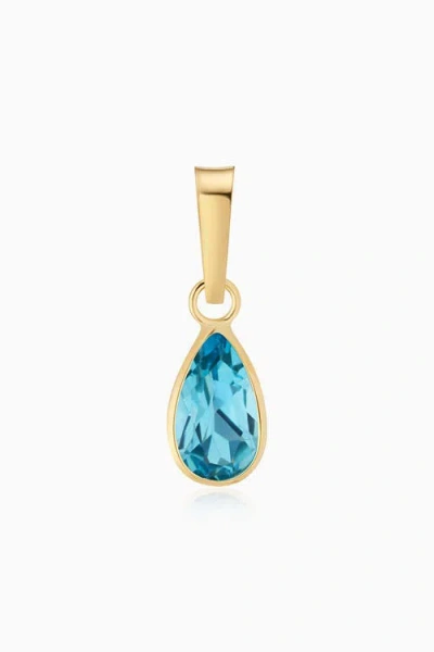 Oradina 14k Yellow Gold Vivid Pear Pendant Charm
