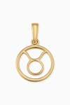 Oradina 14k Yellow Gold Zodiac Pendant Charm In Gold