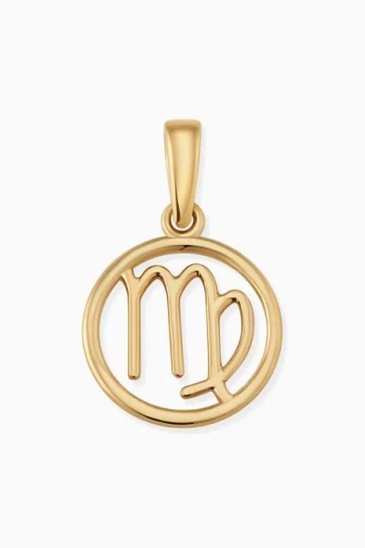 Oradina 14k Yellow Gold Zodiac Pendant Charm