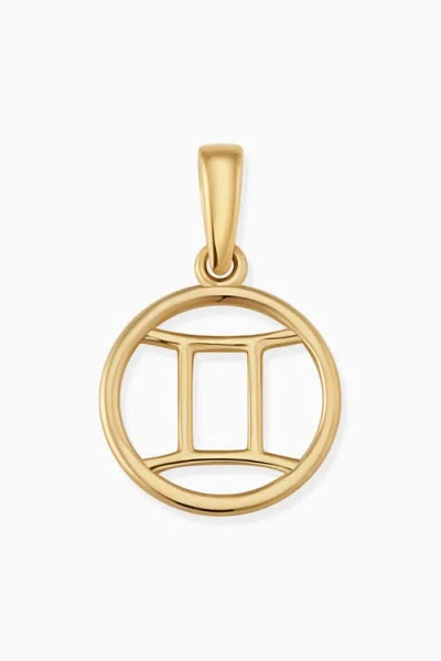 Oradina 14k Yellow Gold Zodiac Pendant Charm
