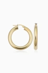 Oradina 18k Gold Everything Bold Large Hoops In Yellow Gold