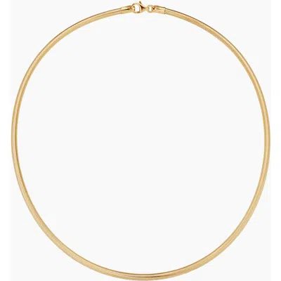 Oradina 18k Gold Mesh Glamour Round Necklace In Yellow Gold