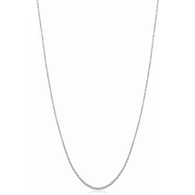 Oradina 18k Gold Rimini Rolo Chain In White Gold