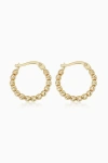 ORADINA ORADINA 14K YELLOW GOLD CELEBRATION BALL HOOPS