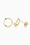 Oradina Women's 14k Yellow Gold, Multistone Circus Studs In Yellow Gold