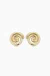 ORADINA ORADINA 14K YELLOW GOLD DA VINCI ROUND STUDS