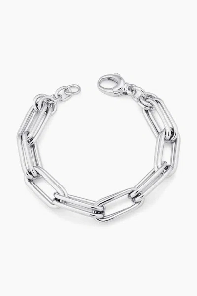 Oradina Double It Paperclip Bracelet In Metallic