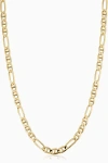 Oradina Men's 14k Yellow Solid Gold Figarucci Bold Chain In Yellow Gold