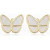 Oradina 14k Yellow Gold Flutter By Studs In Yellow Gold