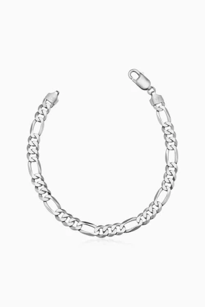 Oradina Founders Figaro Bracelet In Silver