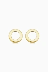 Oradina 14k Yellow Gold Full Circle Studs In Yellow Gold
