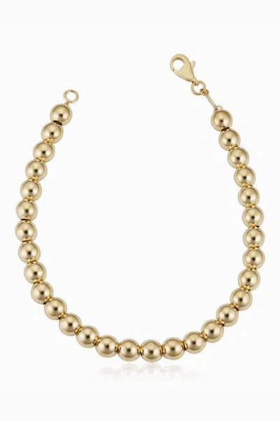 Oradina Women's 14k Yellow Gold Have A Ball Bracelet