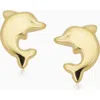Oradina Make A Splash Studs In Yellow Gold