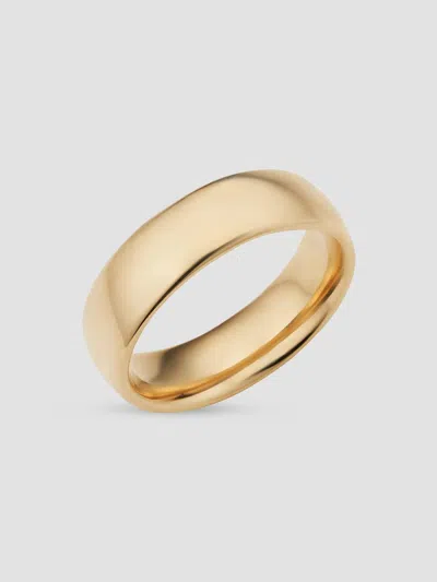 Oradina Men's 14k Yellow Gold Forever Band Statement Ring