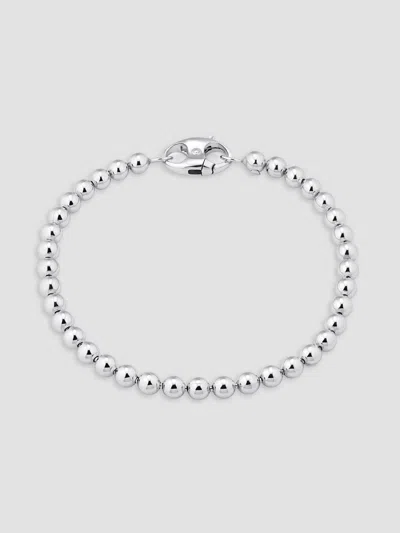 Oradina Men's Baller Bead Bracelet In Sterling Silver